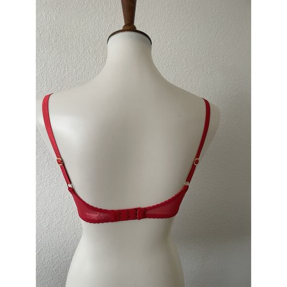 Agent Provocateur Bra Ellora Demi Polka Dot Sheer Lingerie - Picture 7 of 12